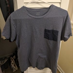 Blue J Crew T-Shirt with breast pocket